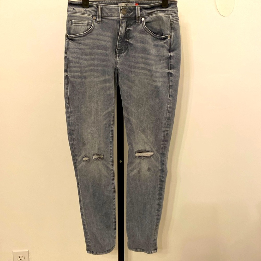 Cabi High Skinny Jeans #3939 Fall 2020 Size 0 Distressed Gray